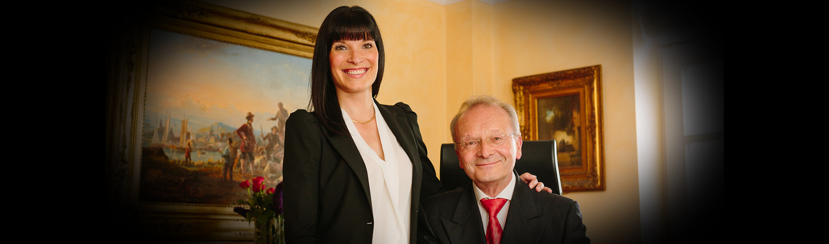 Firmengründer Karl Plöger mit Tochter Astrid Lang